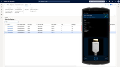 Image showing outbound screen in warehouse management