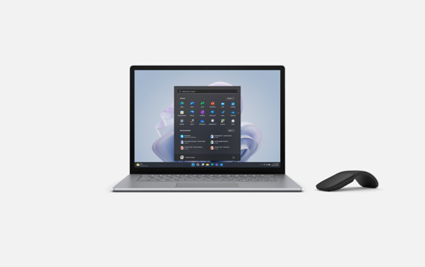 Surface Laptop 5 and Arc Mouse bundle.