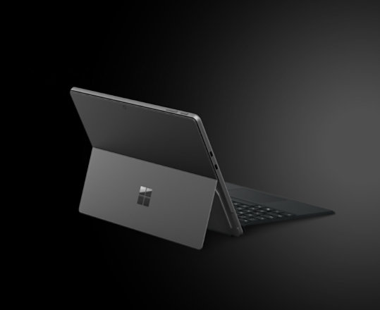 A Surface Pro 9 in Graphite. 