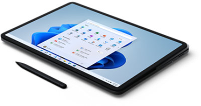 A Surface Laptop Studio in studio mode.