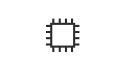 Glyph of a processor chip