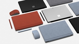 Surface devices and accessories in various colors.