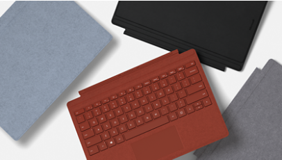 Surface Pro Signature Type Cover in an array of colours