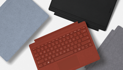 Surface Pro Signature Type Cover in an array of colors