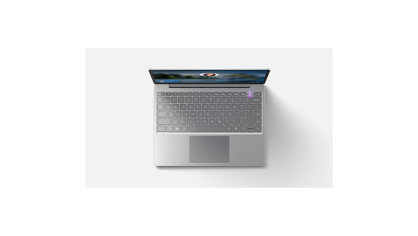 Surface Laptop Go 8 GB/128 GB, primo piano del pulsante di alimentazione tramite impronta digitale.