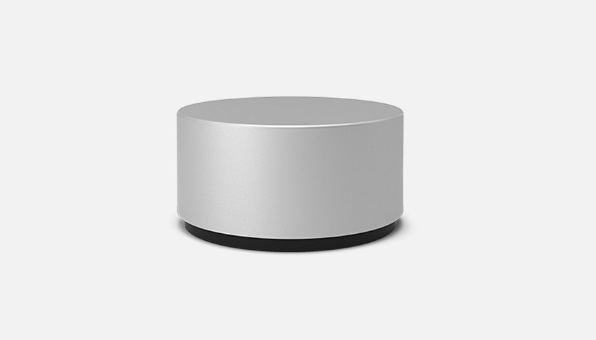    A close-up view of Surface Dial. 