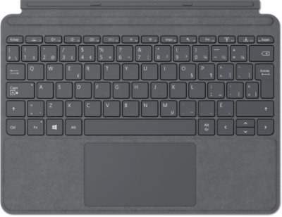 French Canadian Surface Go Type Cover in Platinum.