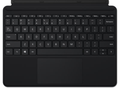 Surface Go Type Cover - QWERTY - Czarny (mikrofibra)