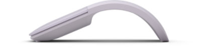 Side view of Microsoft Arc Mouse in arc position