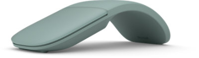 Microsoft Arc Mouse in Salbei – Schrägansicht