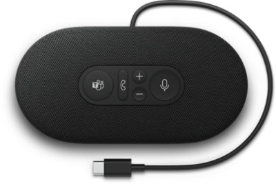 Głośnik Microsoft Modern USB-C Speaker z kablem.