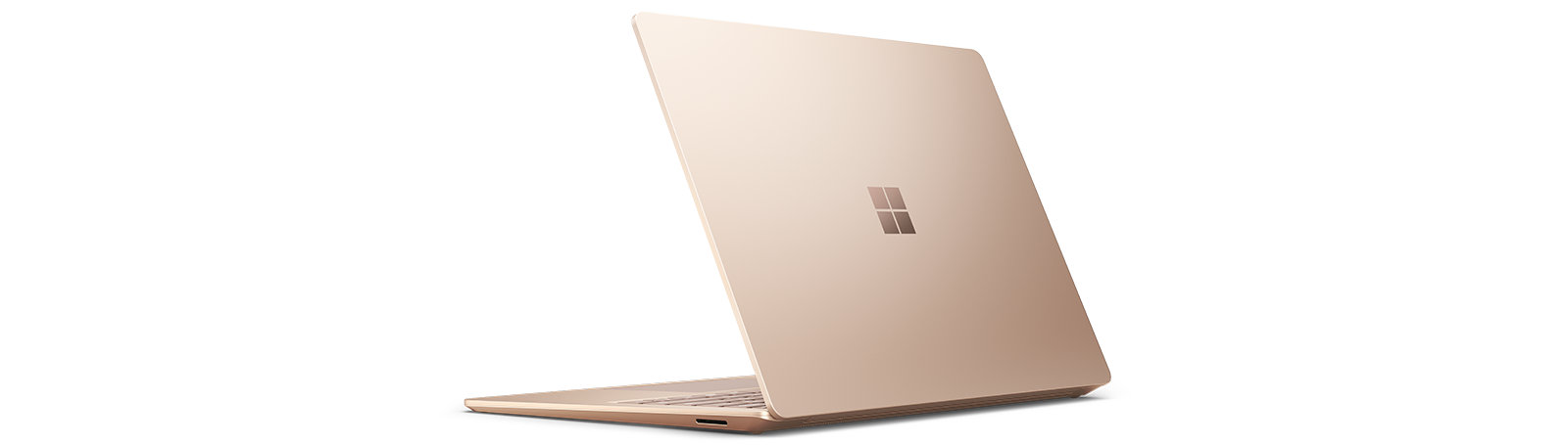 Back view of Surface Laptop 3 that highlights the slim design.