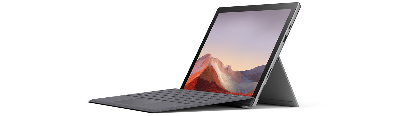 Surface Pro 7 para Empresas com um Capa Teclado