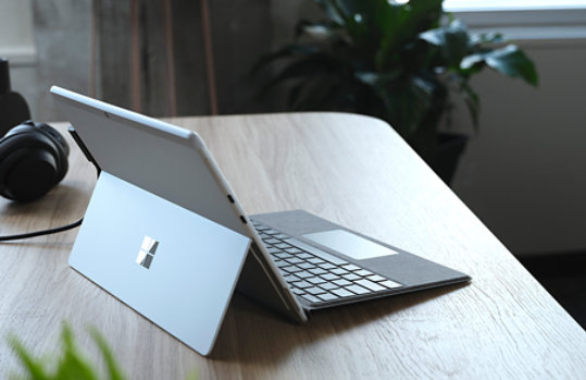 Left back angle of Surface Pro X 