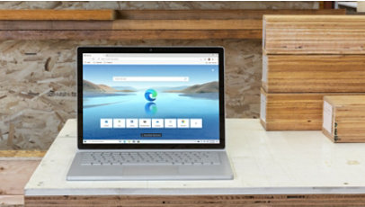 Surface Book 3 for Business on a marble countertop.