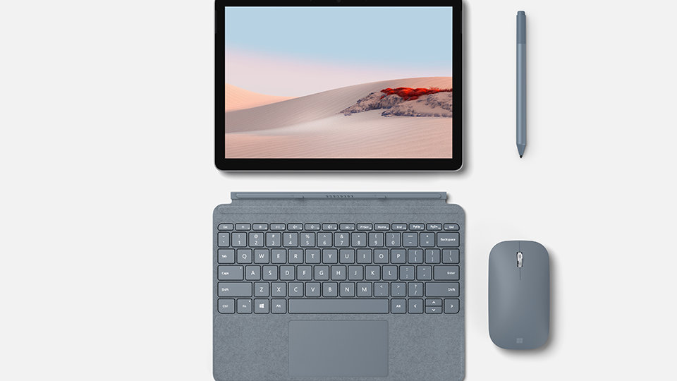 Surface Go Type Cover mit Tastatur, Stift und Maus