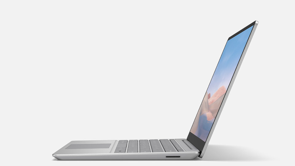 The side profile of a Surface Laptop Go.