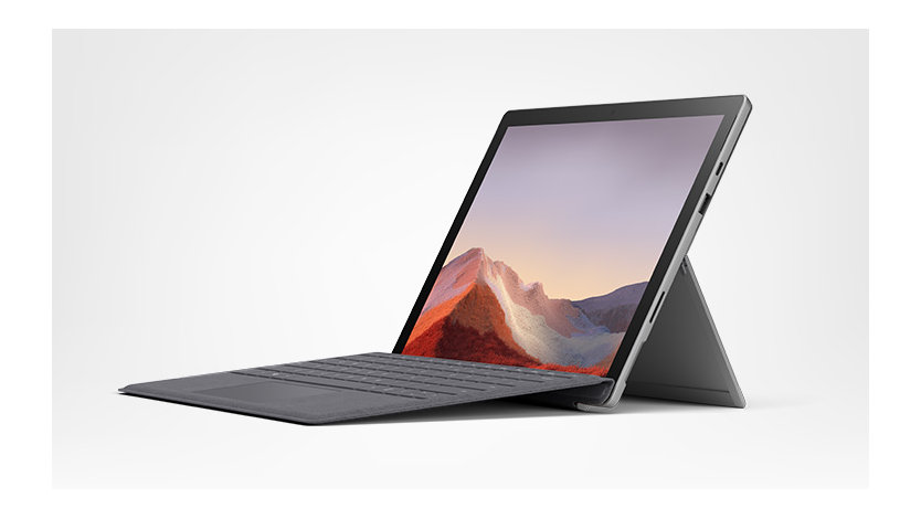 Surface Pro 7 para Empresas, Modo de Portátil com Capa Teclado