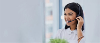 A person wearing a headset