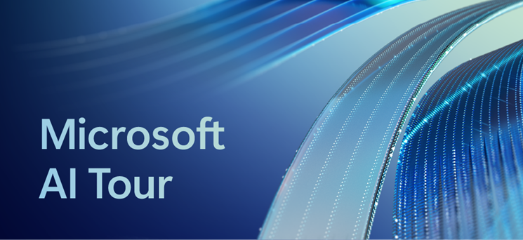 Abstraktes digitales Design mit geschwungenen, transparenten Kurven in Blau- und Weißtönen vor einem dunkelblauen Hintergrund. Die Kurven wirken wie schwebende Wellen oder Bänder mit glänzender Oberfläche. Lichtpunkte entlang der Kanten erzeugen einen futuristischen und dynamischen Eindruck.