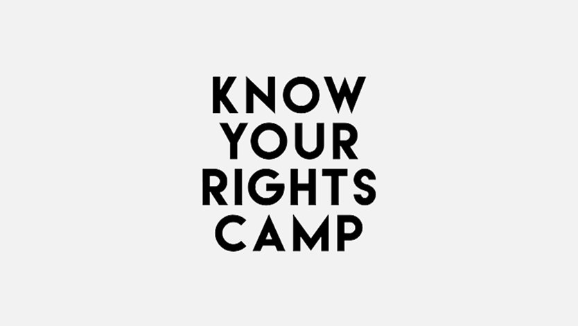Know Your Rights Camp のロゴ