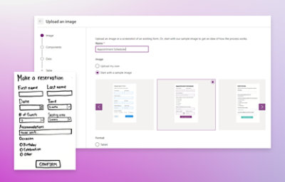 A window giving an option to upload an image