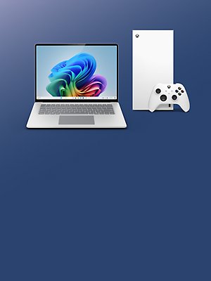 Surface Laptop Copilot+ PC and Xbox Series S console