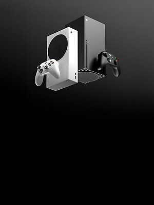 Xbox Series S – 1 TB (White) with Xbox Series X.