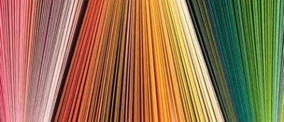 Different colour lines are arranged in a sequence