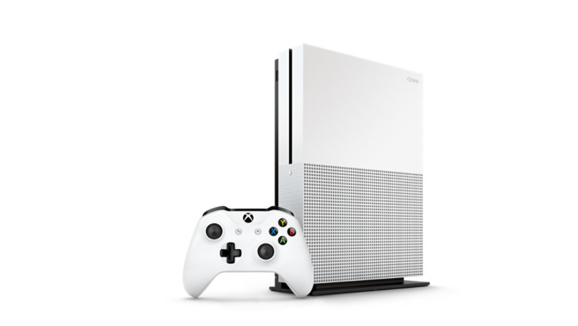 Xbox One S Console Controller Vertical Angle Right