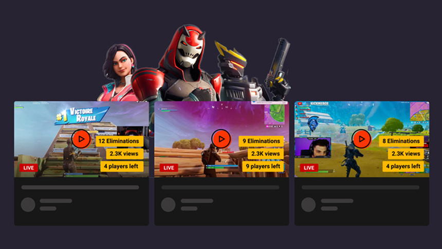 Fortnite streaming screen