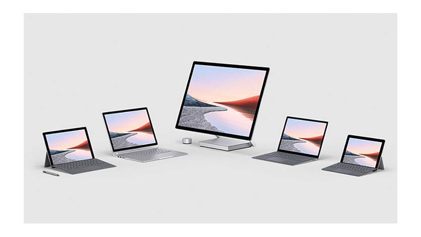 Microsoft tablets and computers.