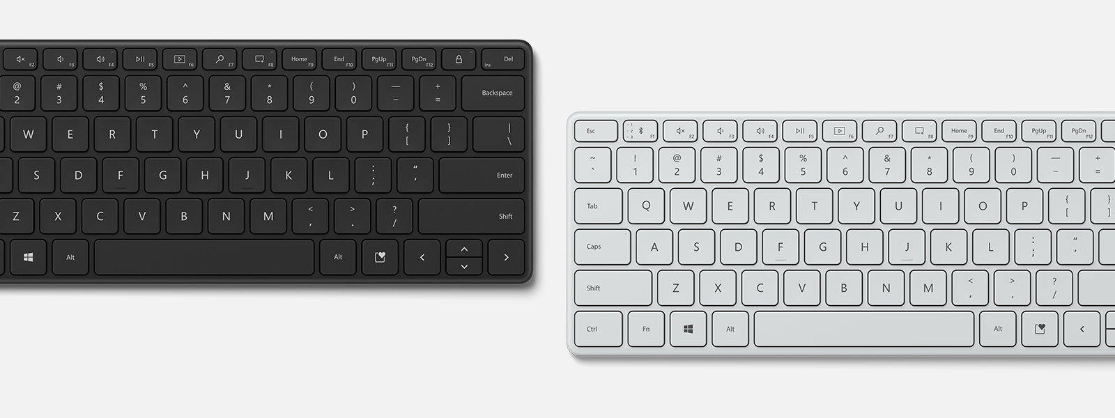 Microsoft Designer Compact Keyboard in various colours