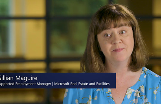 Gillian Maguire, Supported Employment Manager for Microsoft Real Estate and Facilities