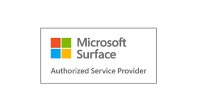 Microsoft Surface Authorized Service Provider badge.