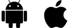 Apple- und Android-Logo