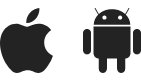 Android and Apple logos