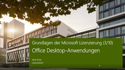 Thumbnail von YouTube Video: Grundlagen der Microsoft Lizenzierung Produktlizenzierung: Office Desktop Anwendungen