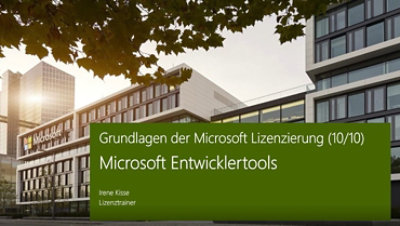 Thumbnail von YouTube Video: Grundlagen der Microsoft Lizenzierung: Entwicklertools
