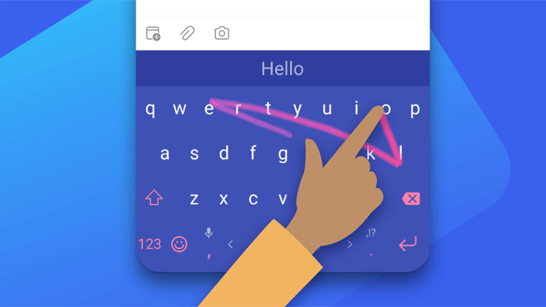 Demostración de deslizar y escribir con SwiftKey