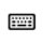 A computer keyboard icon