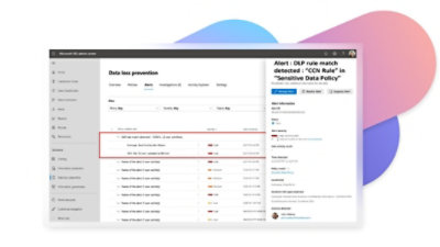 Eine Warnung, die einen möglichen Datenverlust zeigt, ist im Microsoft 365 Admin Center hervorgehoben.