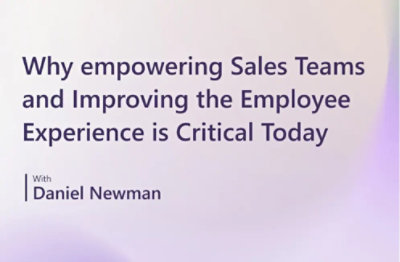 Naslovni ekran iz video zapisa pod nazivom „Zašto je osnaživanje prodajnih timova i poboljšanje iskustva zaposlenih danas od presudnog značaja“.