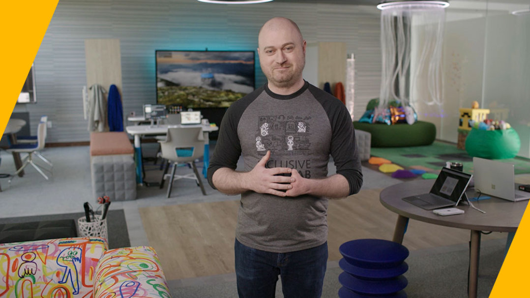 Solomon Romney in the Inclusive Tech Lab