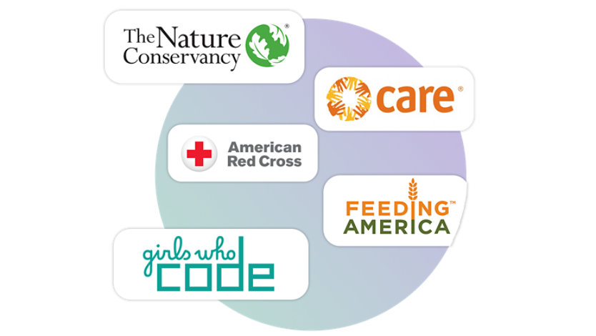 Collection of nonprofit logos.