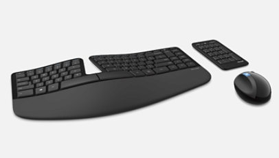 لوحة مفاتيح وماوس ولوحة أرقام من Microsoft Sculpt Ergonomic