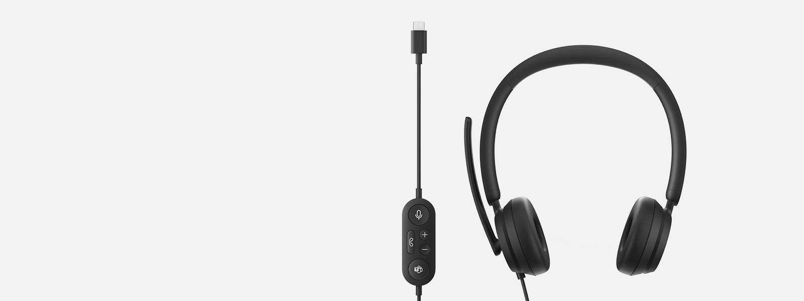 Microsoft Modern USB-C Headset with Noise Reducing Microphone, Certified  for Microsoft Teams