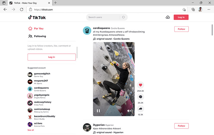 Enjoy endless entertainment with Tiktok.
