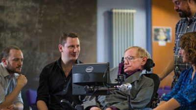 Stephen Hawking working with SwiftKey team