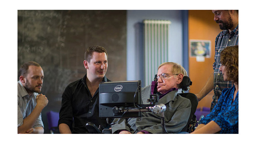 Stephen Hawking working with SwiftKey team